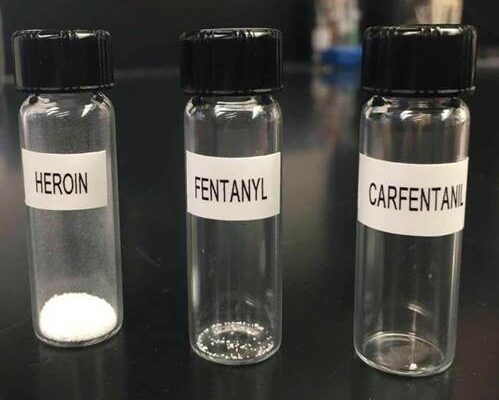 Bottles - Heroin, Fentanyl, Carfentanil