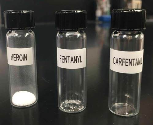 Bottles - Heroin, Fentanyl, Carfentanil