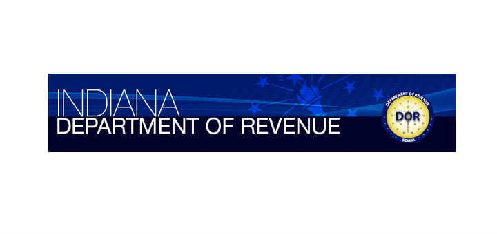 Indiana Department of Revenue Blue Banner