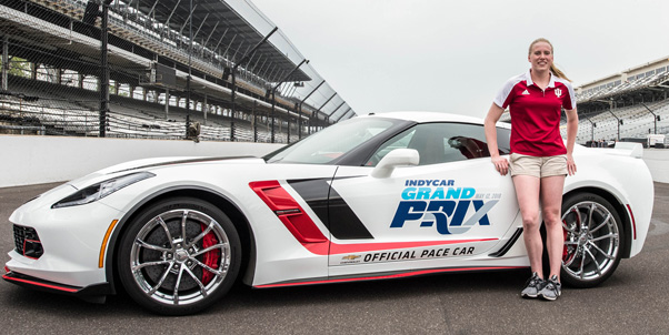 Thumbnail for the post titled: Olympic Gold Medalist King To Drive INDYCAR Grand Prix Pace Car