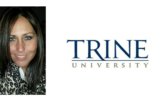 Trine University Logo with Angie Mucker