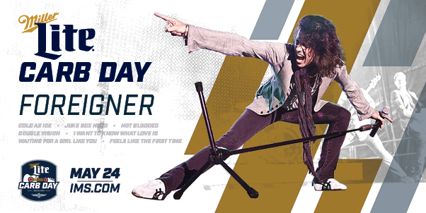 Thumbnail for the post titled: Legendary Rock Band Foreigner To Headline Miller Lite Carb Day Concert May 24, 2019