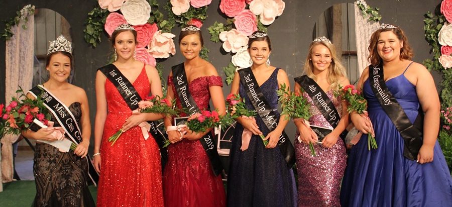 Miss Cass County 2019 and her court