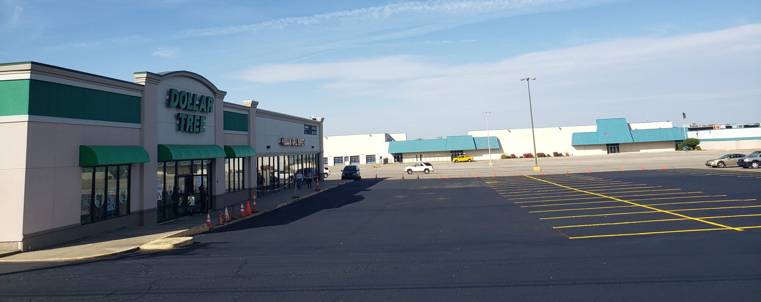 Parking lot at Dollar Tree at Logansport