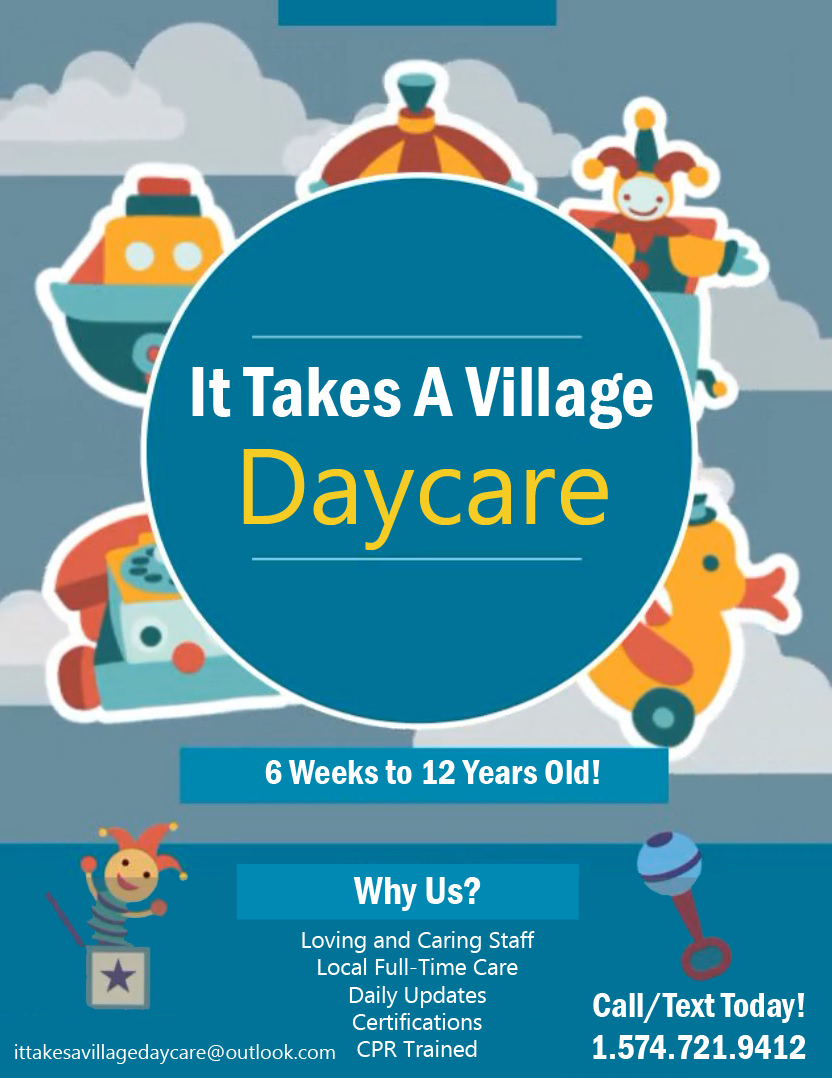 It Takes A Village Daycare now enrolling