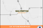 Thumbnail for the post titled: State Road 18 to be resurfaced in Galveston starting on or after May 8, 2023