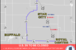 Thumbnail for the post titled: U.S. 35 to close for two culvert replacements beginning on or after Tuesday, May 30, 2023