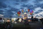 A swing ride on the midway at the Cass County 4-H Fair