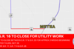Thumbnail for the post titled: State Road 16 between SR 17 and SR 25 in Cass County to close for utility work on or after Oct. 26, 2023