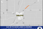 Thumbnail for the post titled: State Road 25 to have lane closures near Delphi starting on or after Feb. 21, 2024