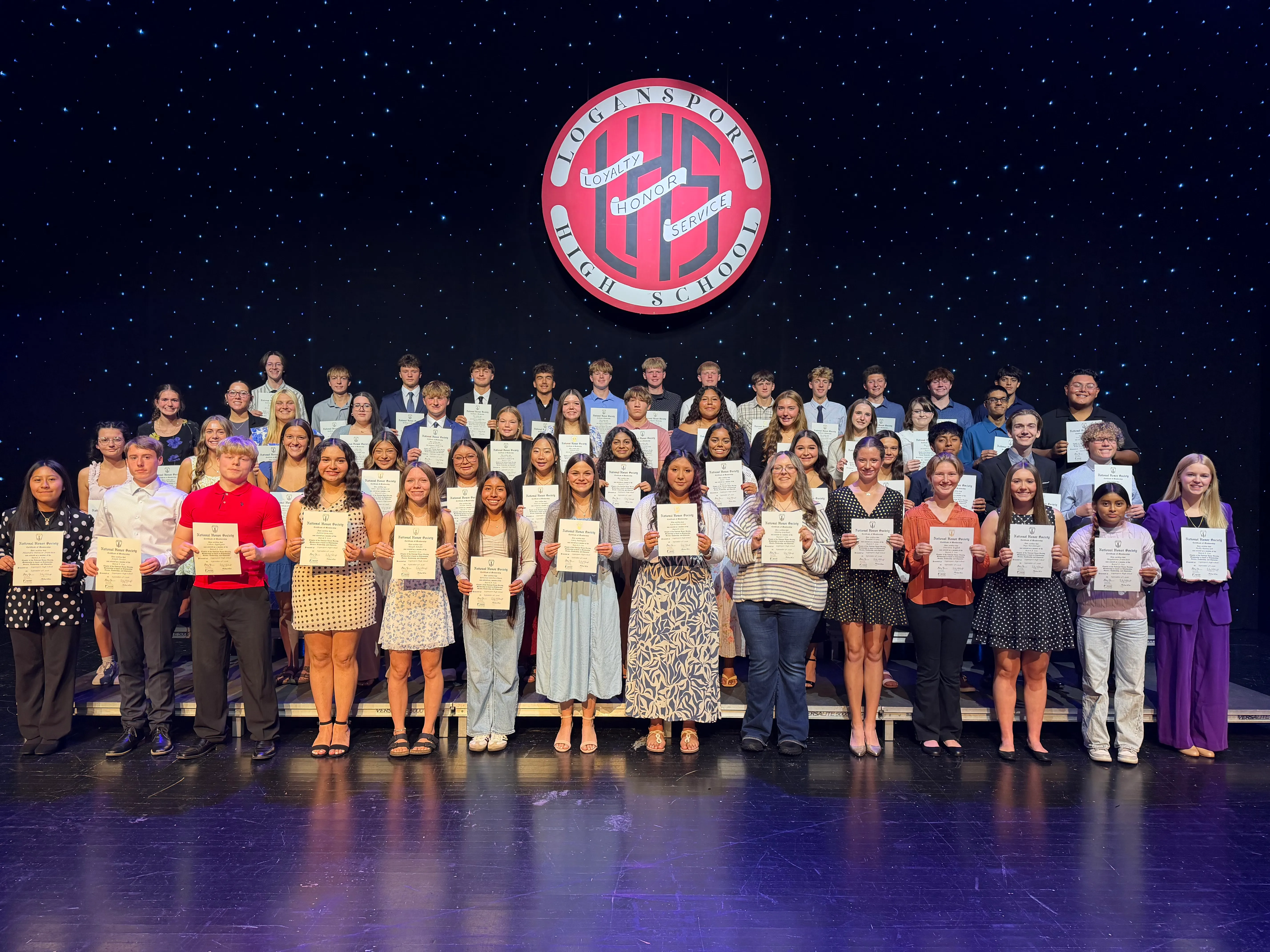Logansport High School's National Honor Society photo
